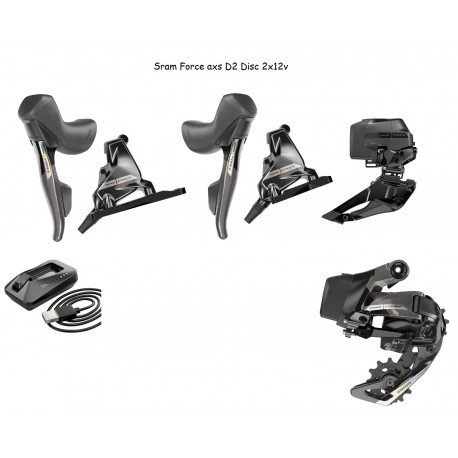 Partie électrique Sram Force AXS HRD Disc 2x12v 